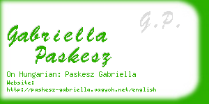 gabriella paskesz business card